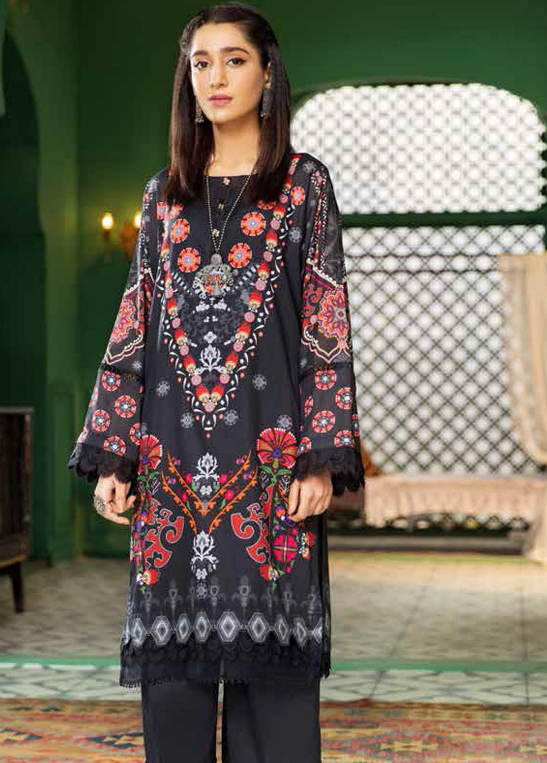 Ittehad Textiles Printed Lawn  Unstitched Kurti ITD22K DP-S1-2212 - Summer Collection
