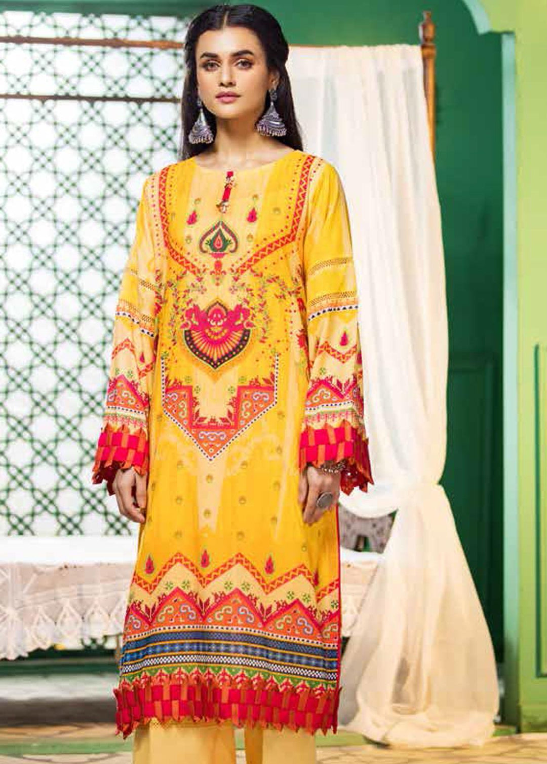 Ittehad Textiles Printed Lawn  Unstitched Kurti ITD22K DP-S1-2215 - Summer Collection