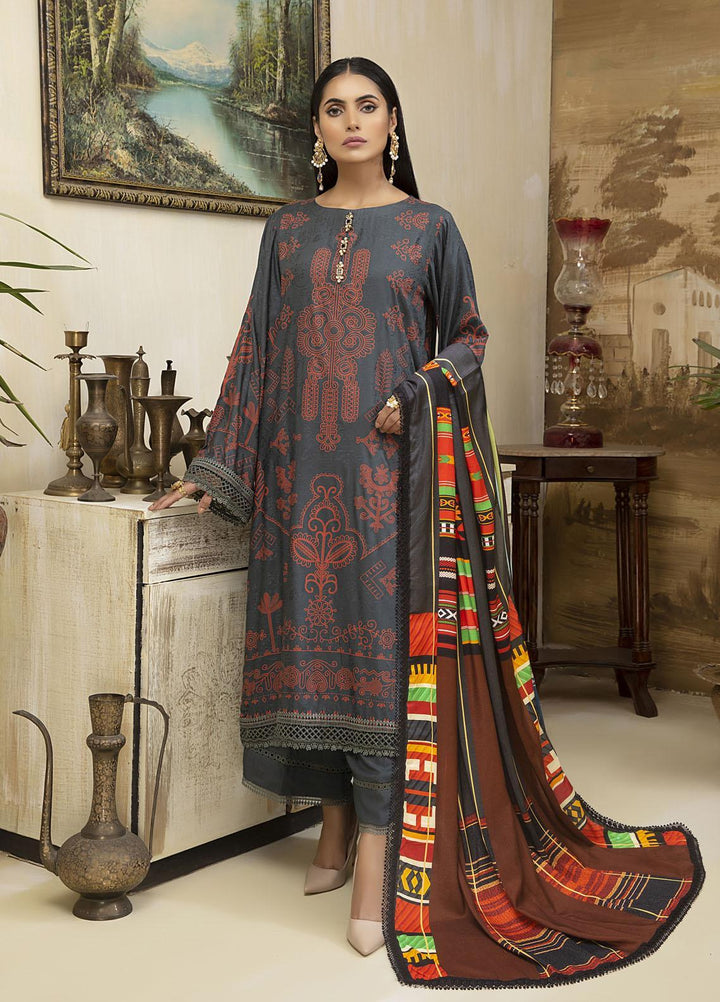 Ittehad Textiles Printed Linen Suits Unstitched 3 Piece IT21FW FOLK - Winter Collection