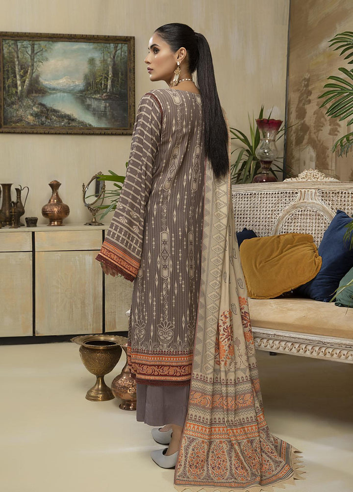 Ittehad Textiles Printed Linen Suits Unstitched 3 Piece IT21FW GREIGE - Winter Collection