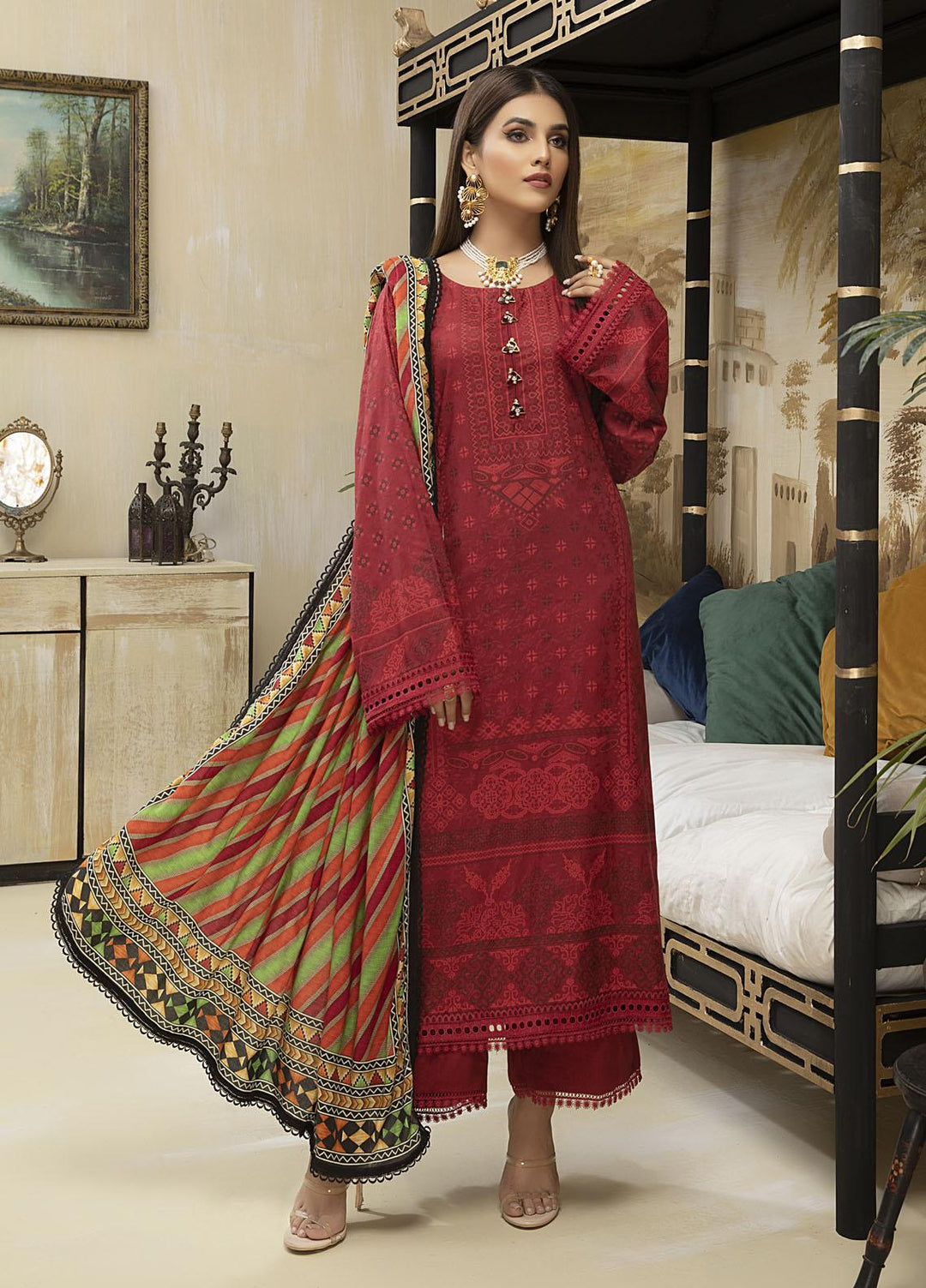 Ittehad Textiles Printed Linen Suits Unstitched 3 Piece IT21FW STARTLING - Winter Collection