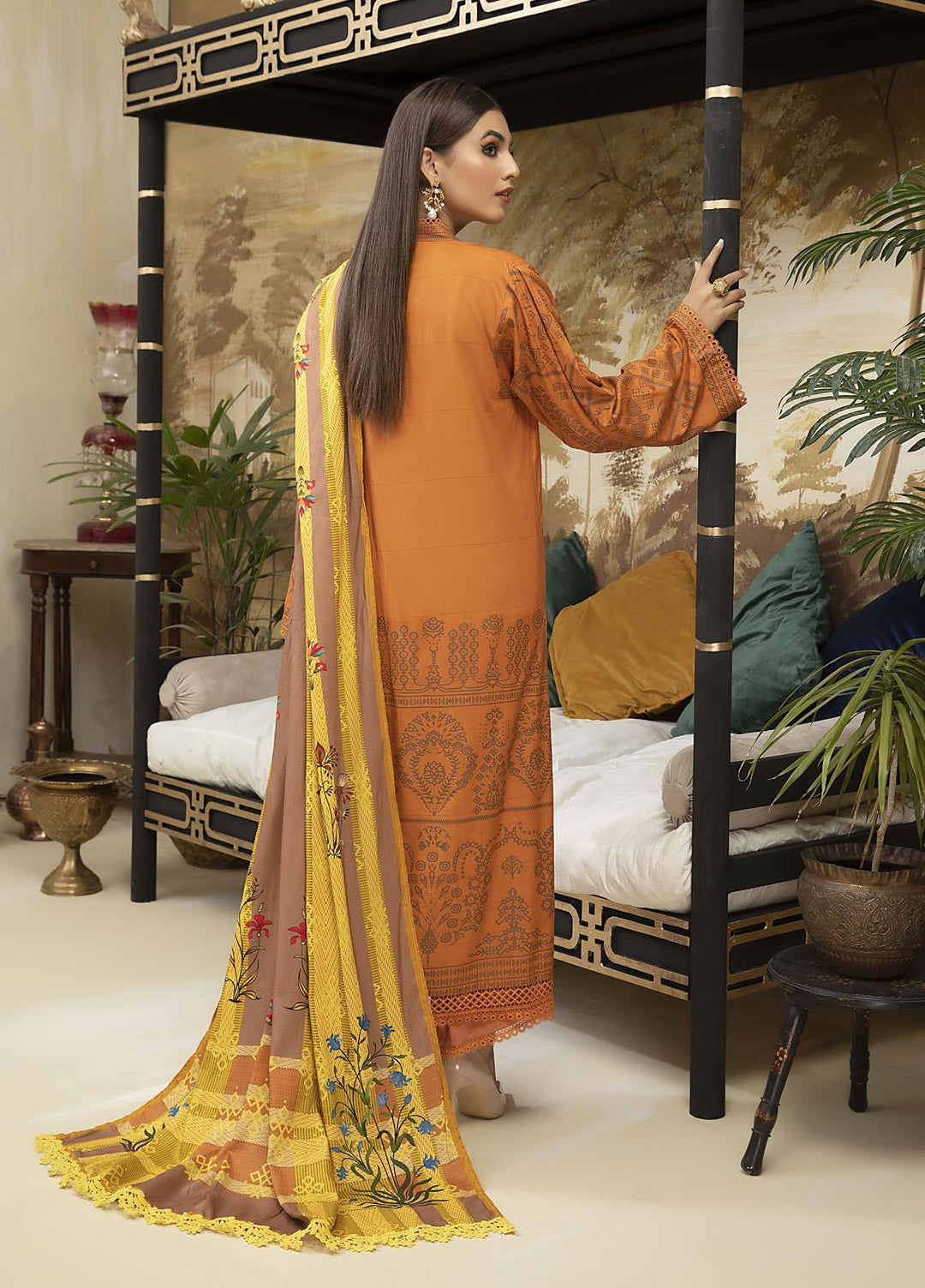 Ittehad Textiles Printed Missouri Suits Unstitched 3 Piece IT21FW SWARTHY - Winter Collection