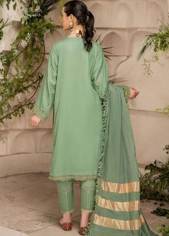 Ittehad Textiles Embroidered Lawn Suits Unstitched 3 Piece ITD22-PS2 LF-EP2-2214 Green - Summer Collection
