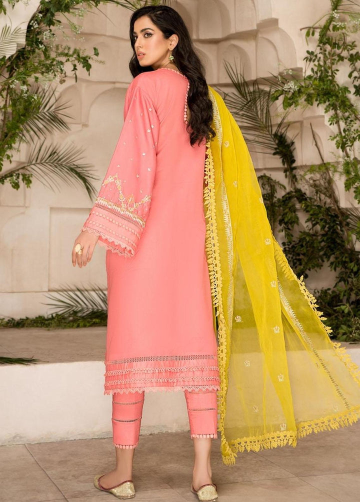 Ittehad Textiles Embroidered Lawn Suits Unstitched 3 Piece ITD22-PS2 LF-EP2-2226 Pink - Summer Collection
