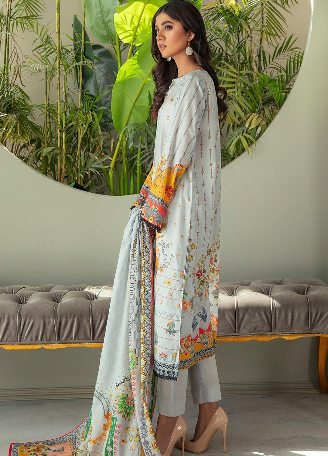 Ittehad Textiles Printed Lawn Suits Unstitched 3 Piece IT21C-2 DCL-SHONTELLE - Spring/Summer Collection
