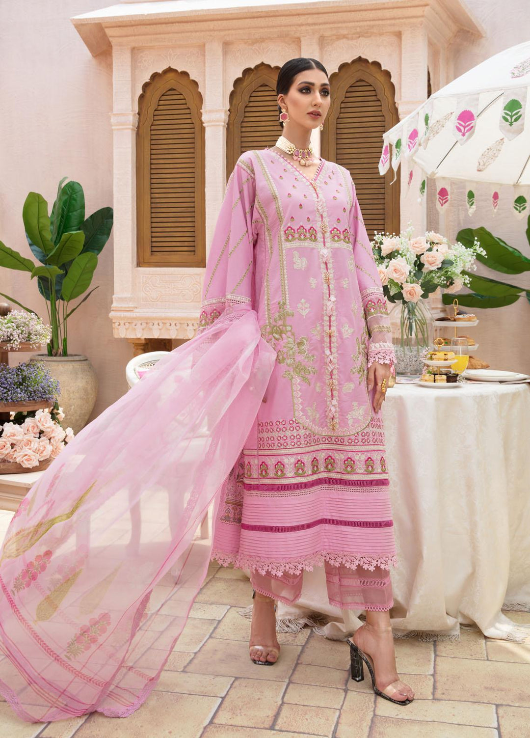 Ittehad Textiles Embroidered Lawn Suits Unstitched 3 Piece IT21SF SAKIZ - Summer Collection