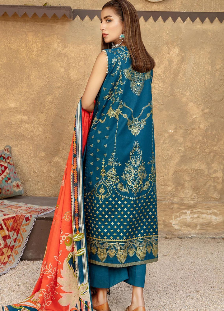 Ittehad Textiles Printed Lawn Suits Unstitched 3 Piece IT21SPS SGP-BISA - Spring/Summer Collection