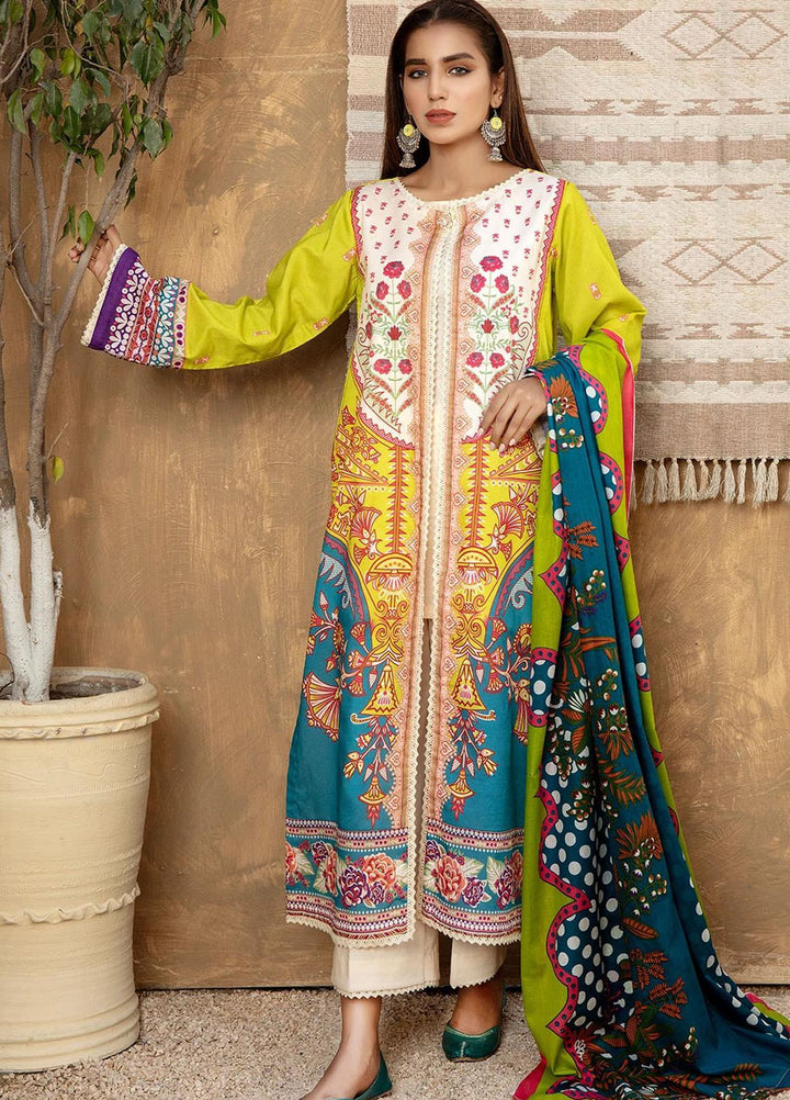 Ittehad Textiles Printed Lawn Suits Unstitched 3 Piece IT21SPS SGP-LORO - Spring/Summer Collection