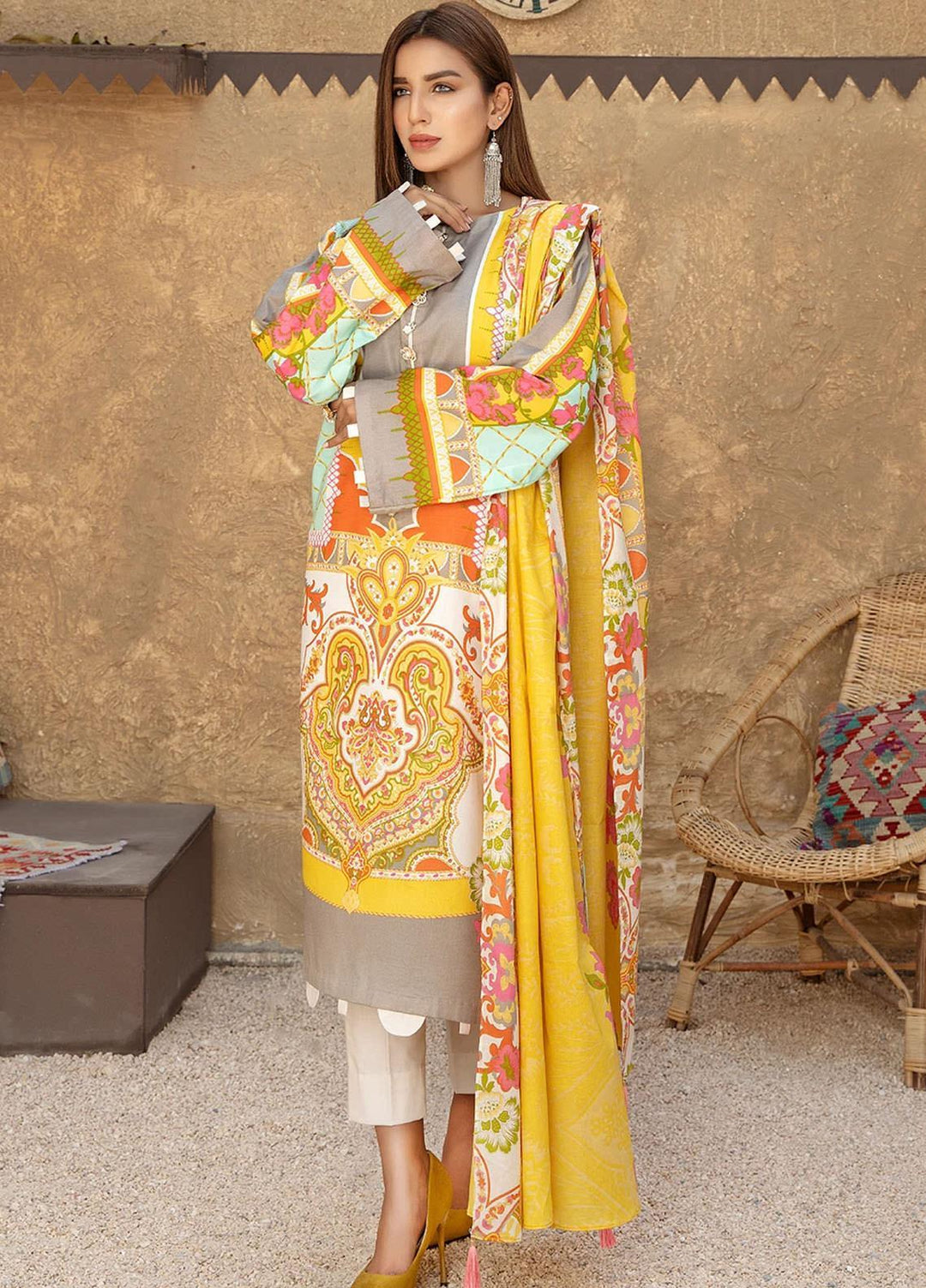 Ittehad Textiles Printed Lawn Suits Unstitched 3 Piece IT21SPS SGP-VERVE - Spring/Summer Collection