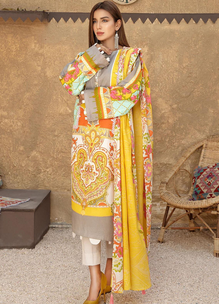 Ittehad Textiles Printed Lawn Suits Unstitched 3 Piece IT21SPS SGP-VERVE - Spring/Summer Collection