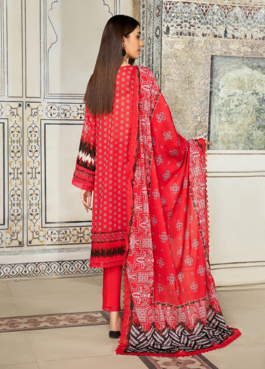 Ittehad Textiles Embroidered Lawn Suits Unstitched 3 Piece IT22SL-2 LF-EB2-2212 - Summer Collection