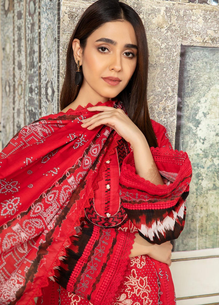 Ittehad Textiles Embroidered Lawn Suits Unstitched 3 Piece IT22SL-2 LF-EB2-2212 - Summer Collection