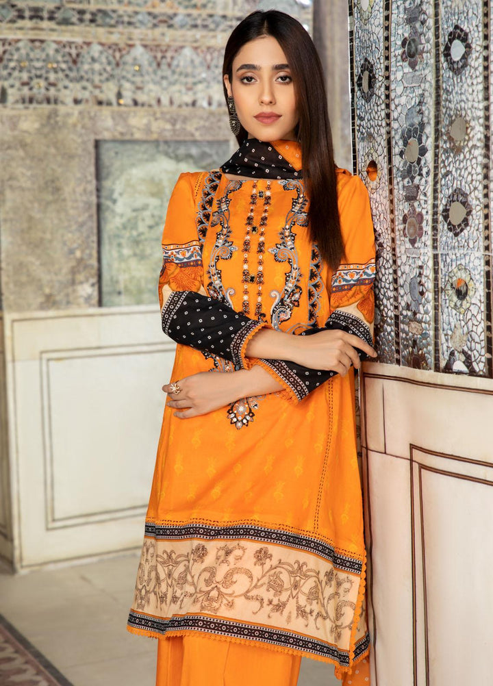 Ittehad Textiles Embroidered Lawn Suits Unstitched 3 Piece IT22SL-2 LF-EB2-2213 - Summer Collection