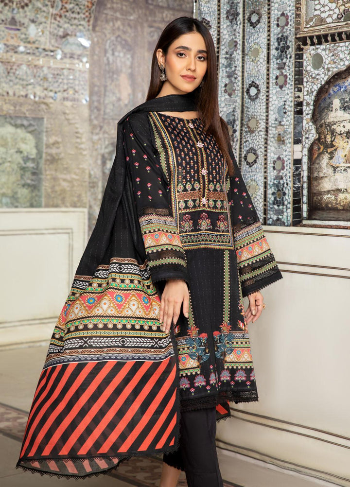 Ittehad Textiles Embroidered Lawn Suits Unstitched 3 Piece IT22SL-2 LF-EB2-2214 - Summer Collection