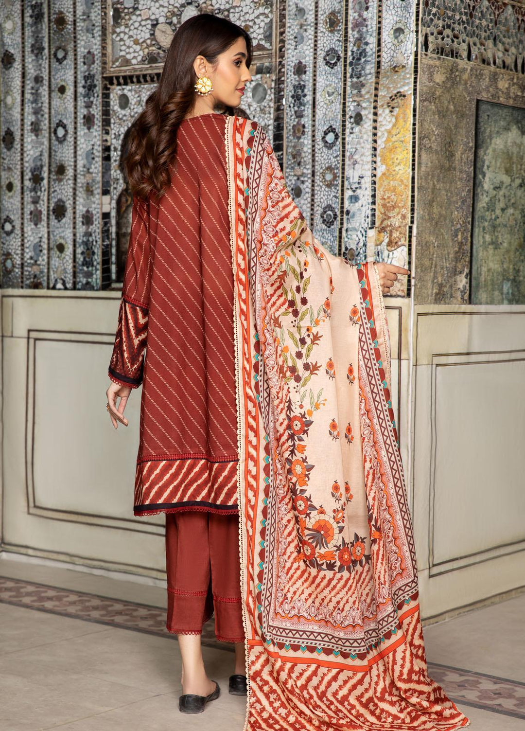 Ittehad Textiles Embroidered Lawn Suits Unstitched 3 Piece IT22SL-2 LF-EB2-2216 - Summer Collection