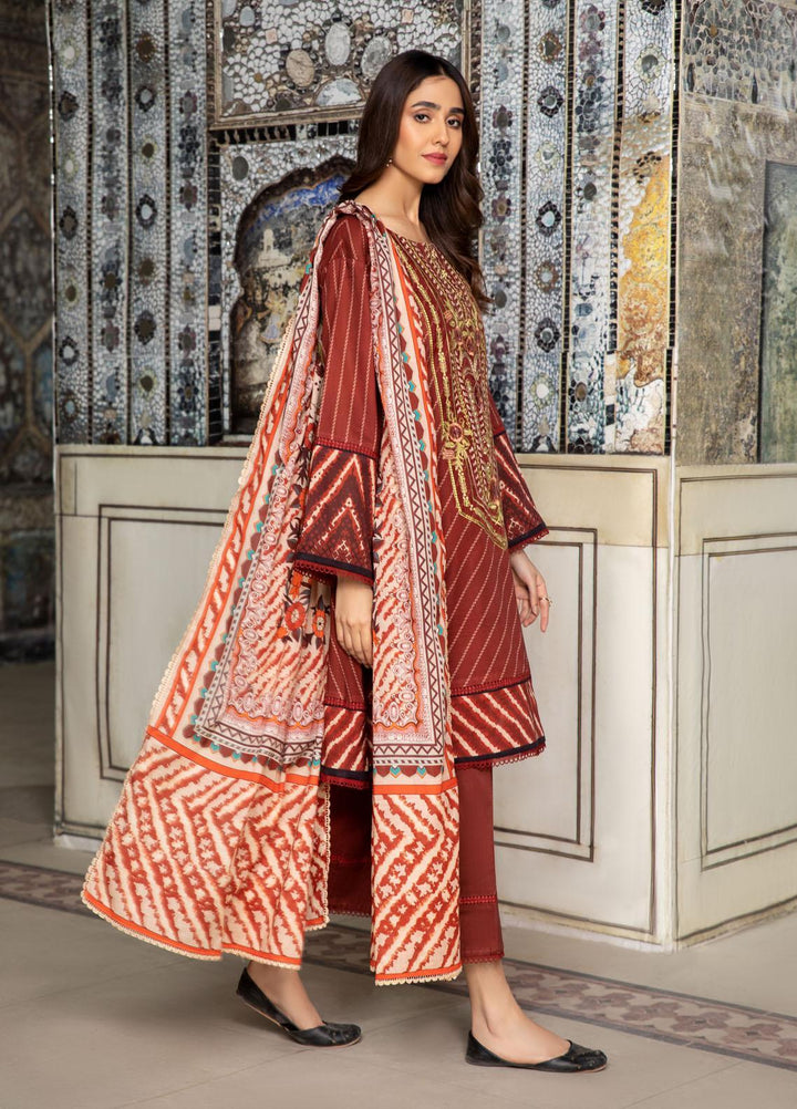 Ittehad Textiles Embroidered Lawn Suits Unstitched 3 Piece IT22SL-2 LF-EB2-2216 - Summer Collection