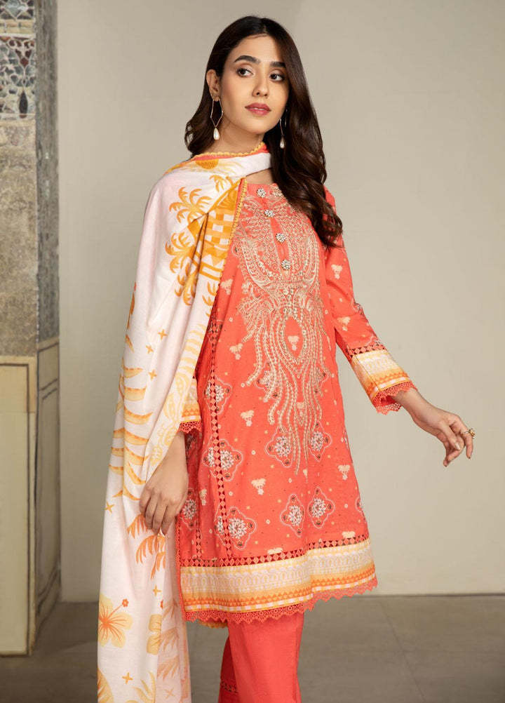 Ittehad Textiles Embroidered Lawn Suits Unstitched 3 Piece IT22SL-2 LF-EB2-2220 - Summer Collection