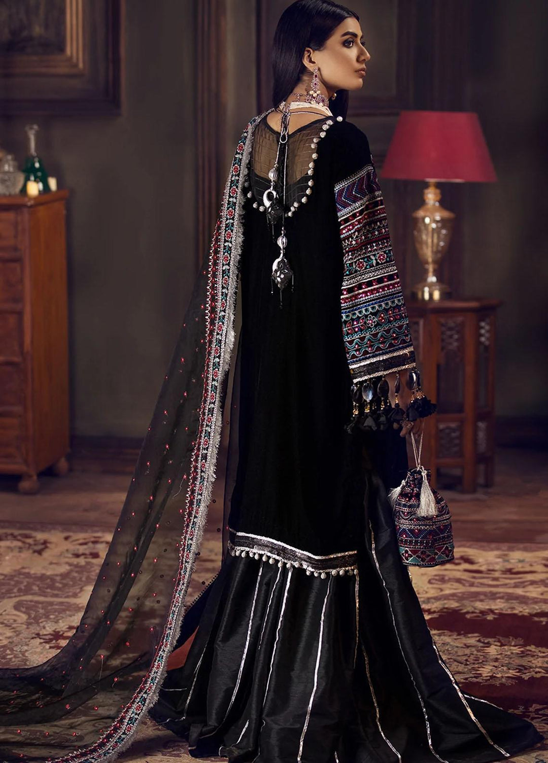 Ittehad Textiles Embroidered Velvet Suits Unstitched 3 Piece IT21WC GUL-E-AFASHAN - Wedding Collection