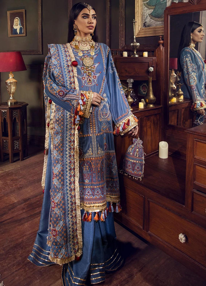 Ittehad Textiles Embroidered Velvet Suits Unstitched 3 Piece IT21WC JAAN-E-ADAA - Wedding Collection