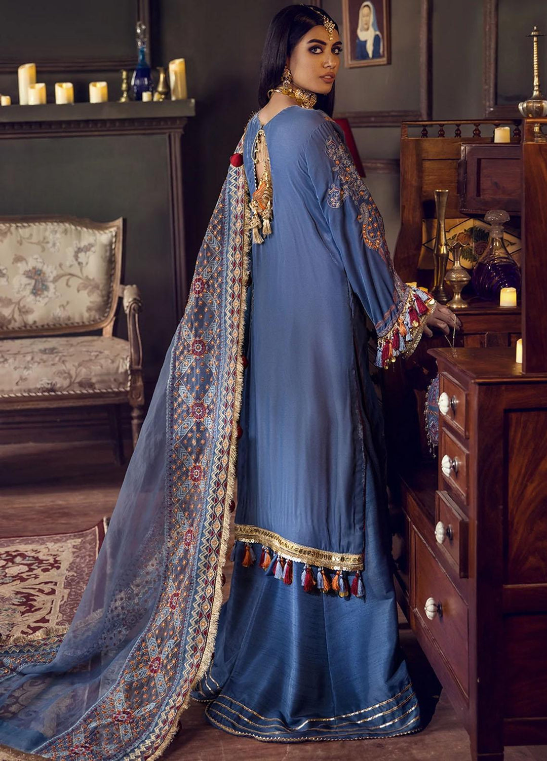 Ittehad Textiles Embroidered Velvet Suits Unstitched 3 Piece IT21WC JAAN-E-ADAA - Wedding Collection