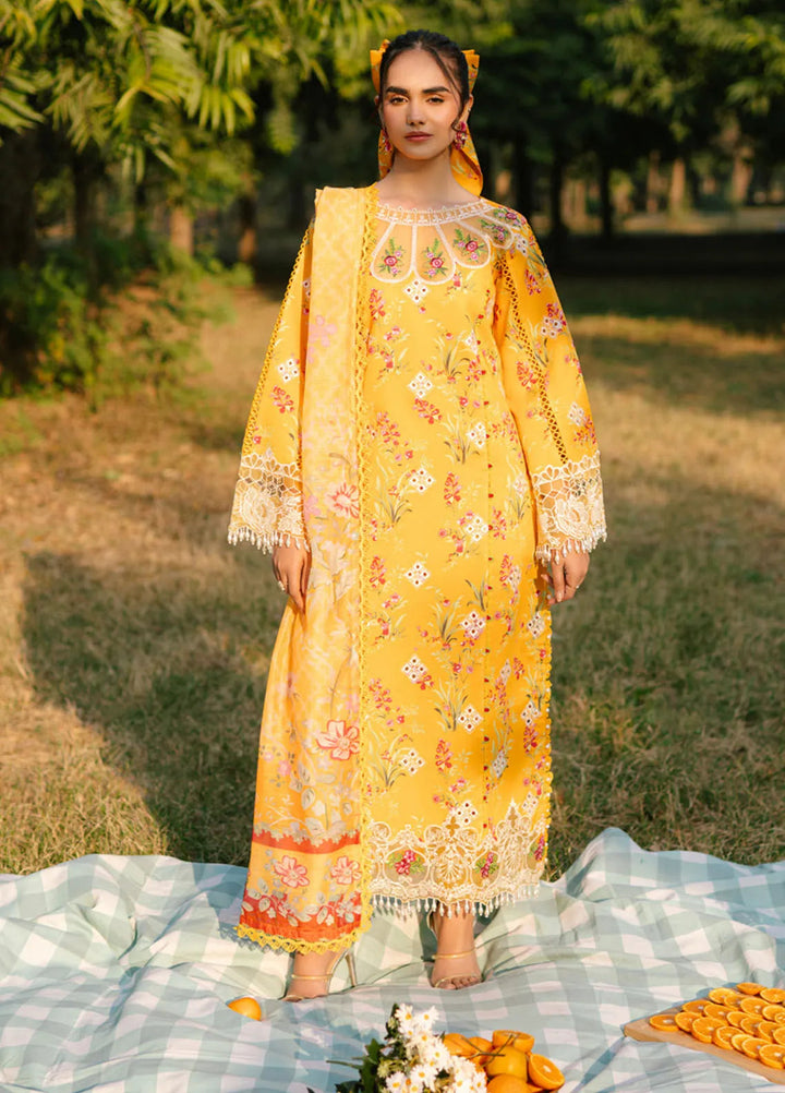 Ivy Bloom by Parishay Embroidered Lawn Suit Unstitched 3 Piece PR25IB IVY-01 - Summer Collection