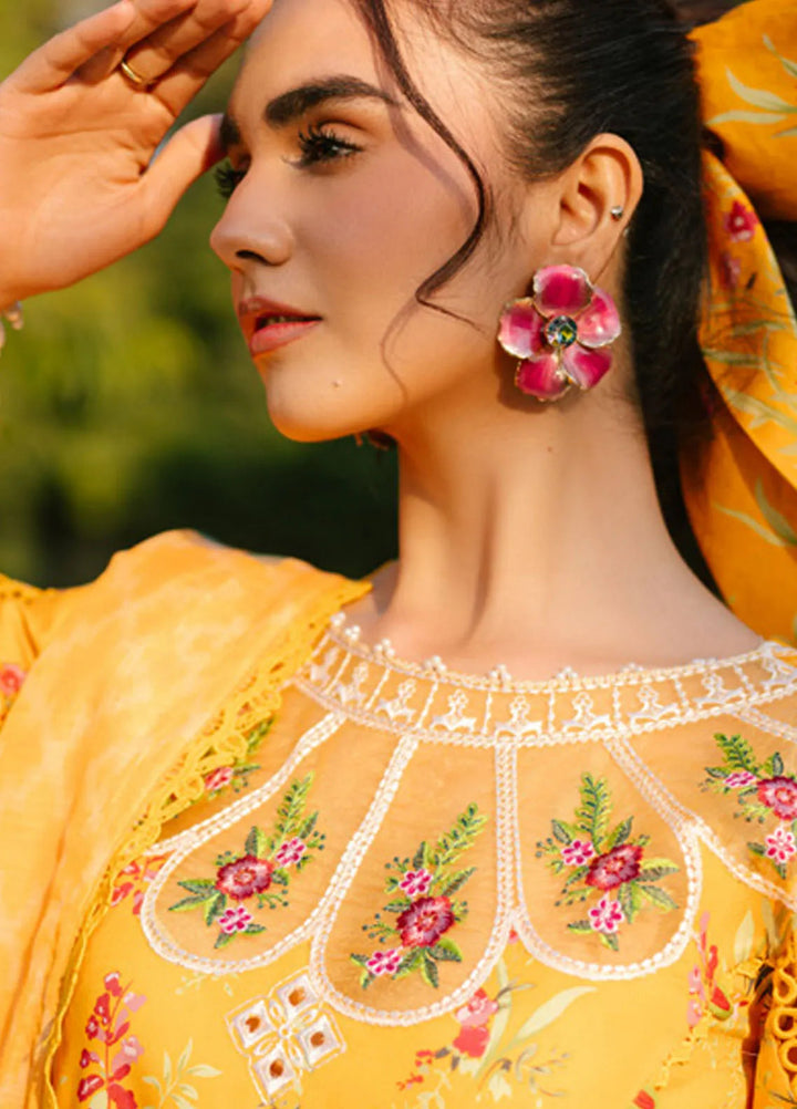 Ivy Bloom by Parishay Embroidered Lawn Suit Unstitched 3 Piece PR25IB IVY-01 - Summer Collection