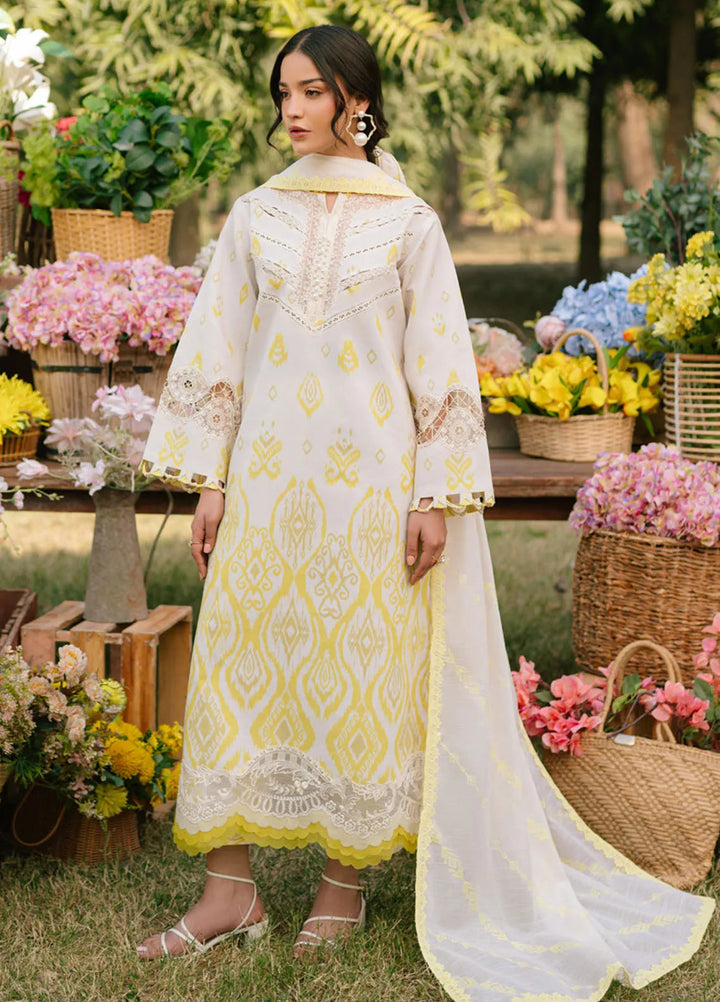 Ivy Bloom by Parishay Embroidered Lawn Suit Unstitched 3 Piece PR25IB IVY-03 - Summer Collection