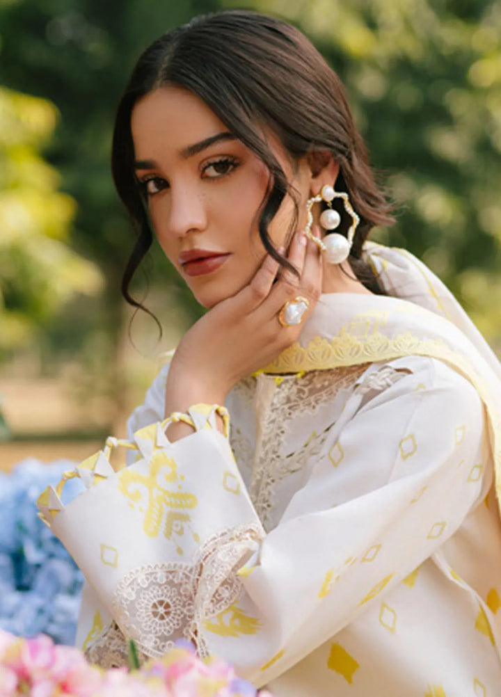Minor Defect - Ivy Bloom by Parishay Embroidered Lawn Suit Unstitched 3 Piece PR25IB IVY-03 - Summer Collection