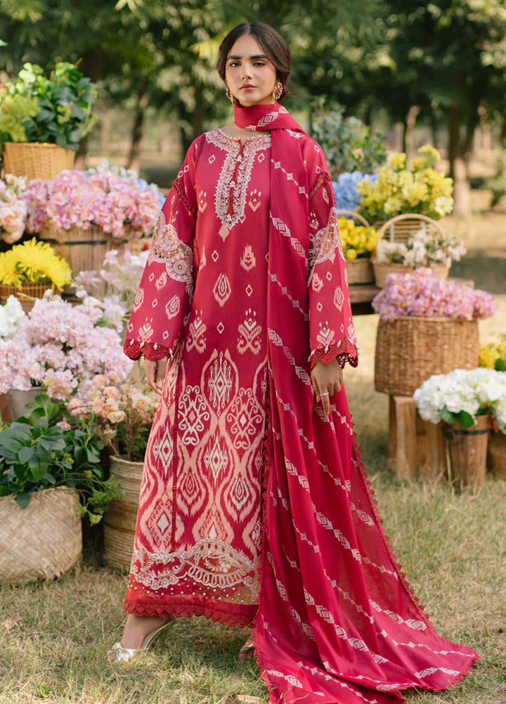 Ivy Bloom by Parishay Embroidered Lawn Suit Unstitched 3 Piece PR25IB IVY-04 - Summer Collection