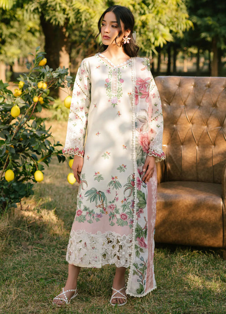 Ivy Bloom by Parishay Embroidered Lawn Suit Unstitched 3 Piece PR25IB IVY-05 - Summer Collection