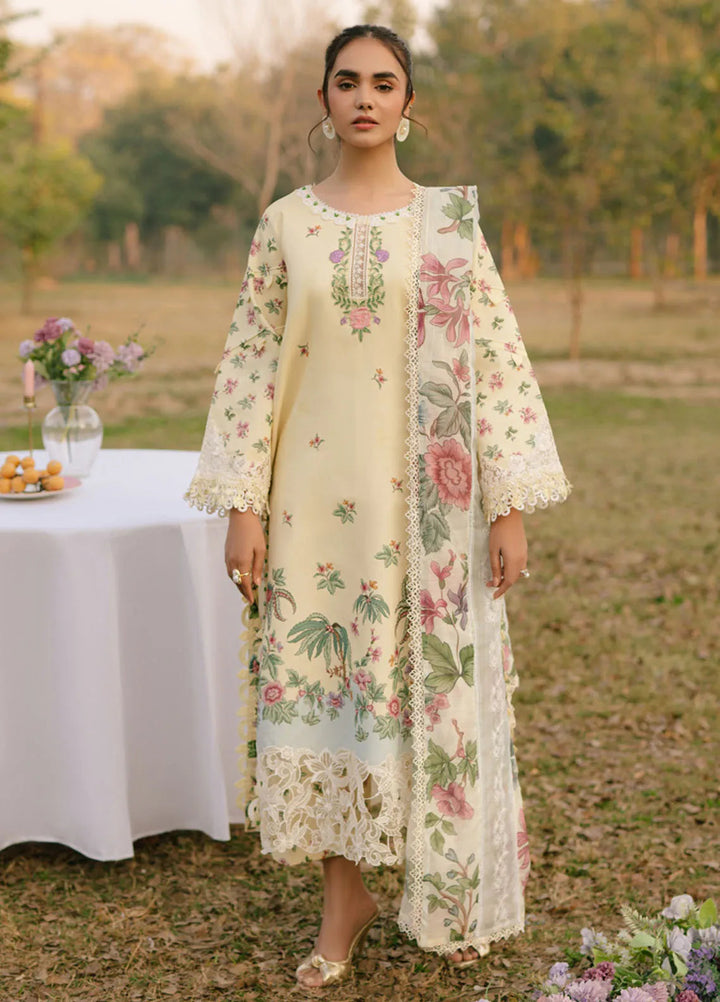 Ivy Bloom by Parishay Embroidered Lawn Suit Unstitched 3 Piece PR25IB IVY-06 - Summer Collection