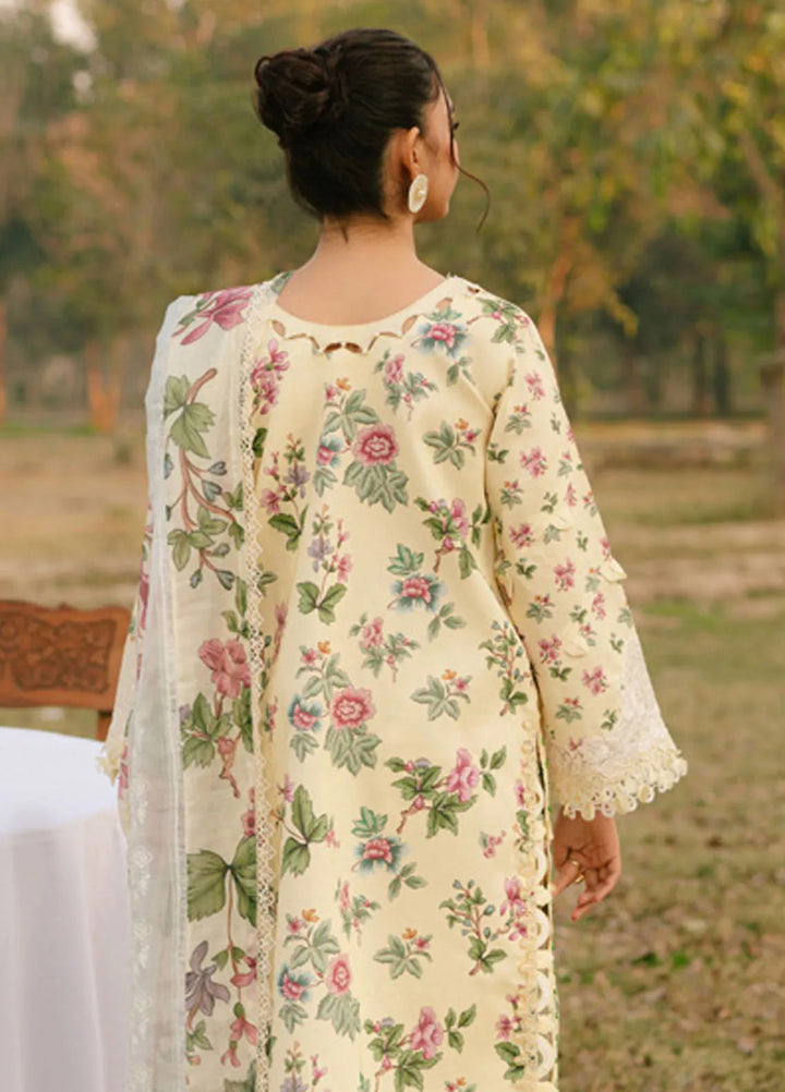 Ivy Bloom by Parishay Embroidered Lawn Suit Unstitched 3 Piece PR25IB IVY-06 - Summer Collection