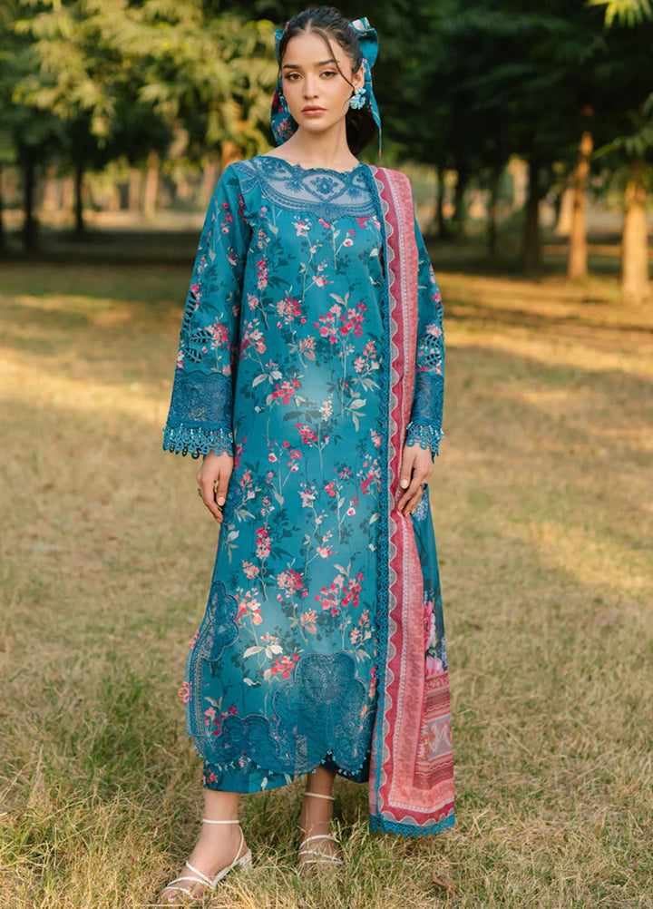 Ivy Bloom by Parishay Embroidered Lawn Suit Unstitched 3 Piece PR25IB IVY-07 - Summer Collection