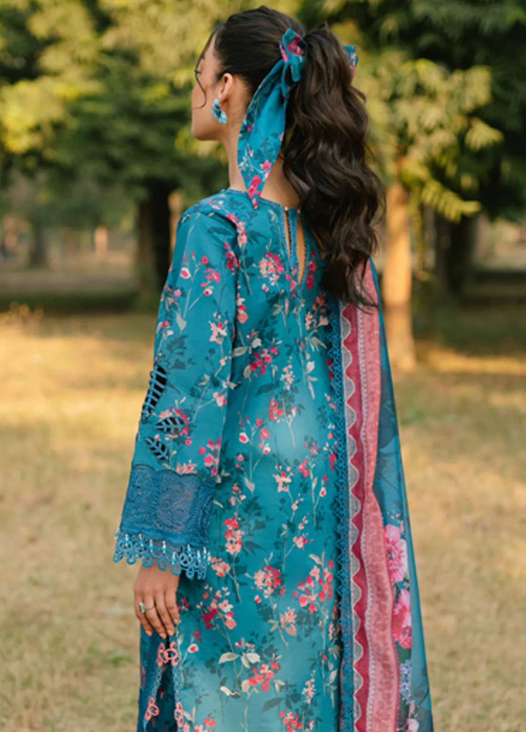 Ivy Bloom by Parishay Embroidered Lawn Suit Unstitched 3 Piece PR25IB IVY-07 - Summer Collection
