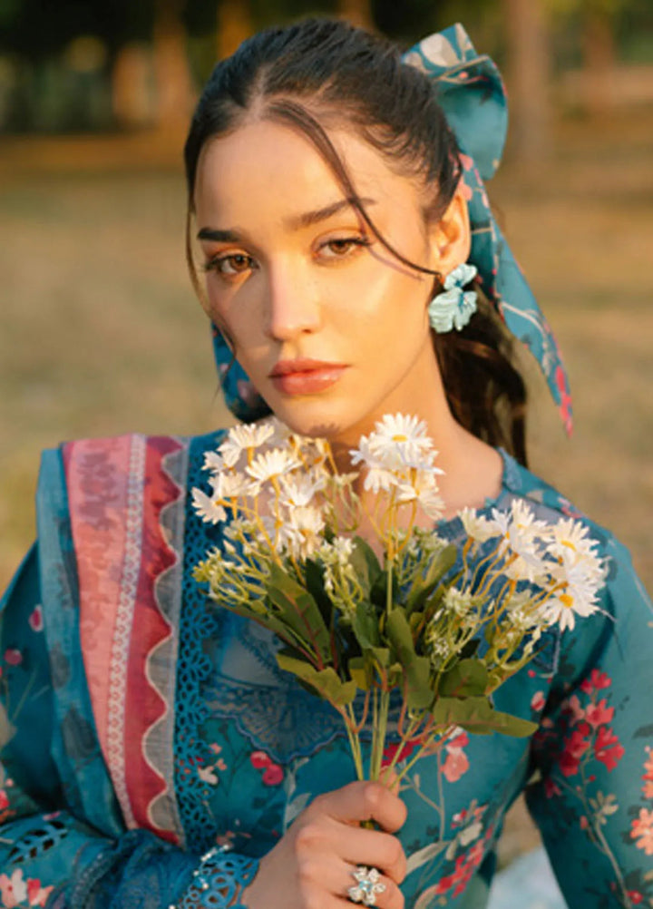 Ivy Bloom by Parishay Embroidered Lawn Suit Unstitched 3 Piece PR25IB IVY-07 - Summer Collection