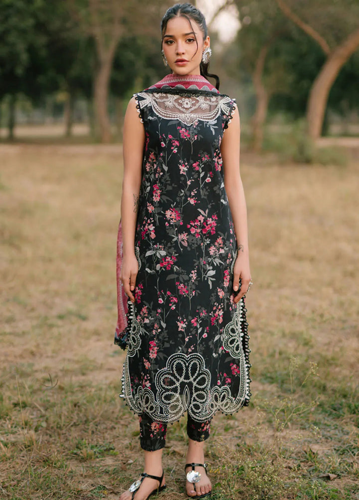 Ivy Bloom by Parishay Embroidered Lawn Suit Unstitched 3 Piece PR25IB IVY-08 - Summer Collection