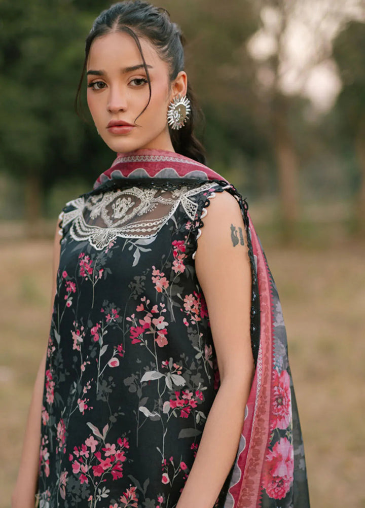 Ivy Bloom by Parishay Embroidered Lawn Suit Unstitched 3 Piece PR25IB IVY-08 - Summer Collection