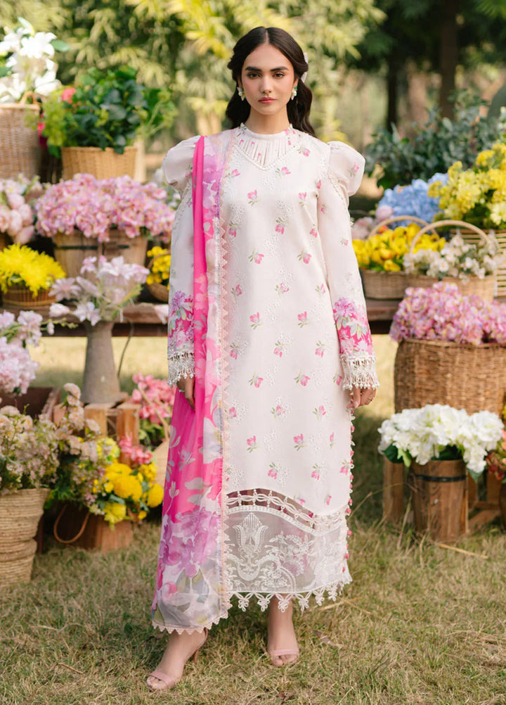 Ivy Bloom by Parishay Embroidered Lawn Suit Unstitched 3 Piece PR25IB IVY-09 - Summer Collection