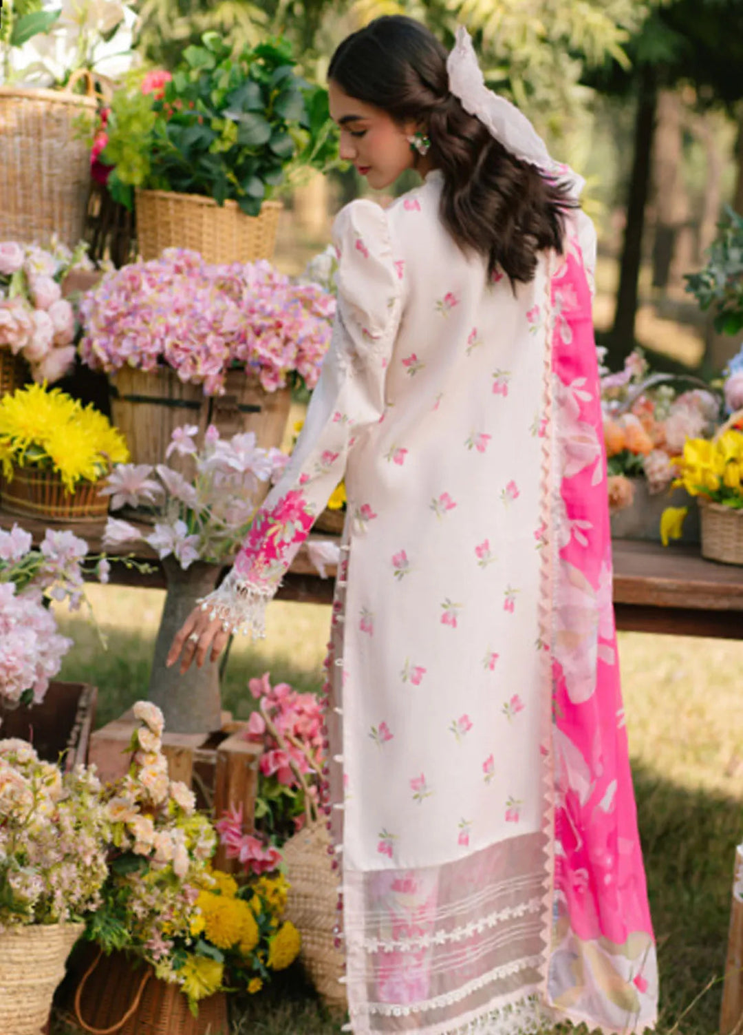 Ivy Bloom by Parishay Embroidered Lawn Suit Unstitched 3 Piece PR25IB IVY-09 - Summer Collection