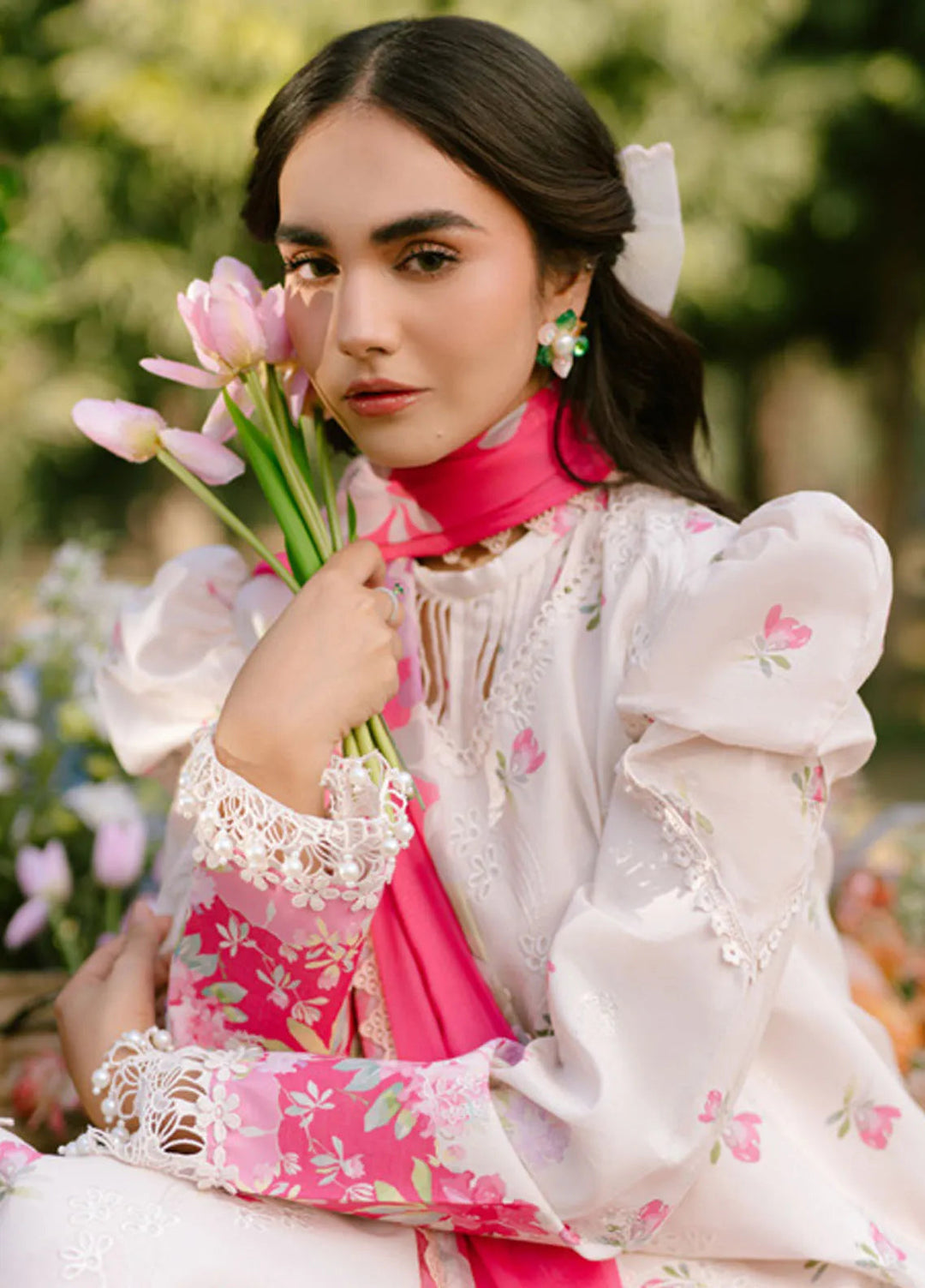 Ivy Bloom by Parishay Embroidered Lawn Suit Unstitched 3 Piece PR25IB IVY-09 - Summer Collection