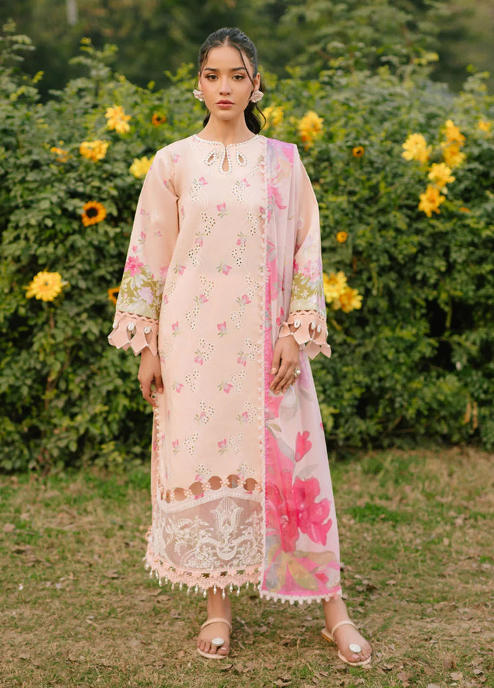 Ivy Bloom by Parishay Embroidered Lawn Suit Unstitched 3 Piece PR25IB IVY-10 - Summer Collection