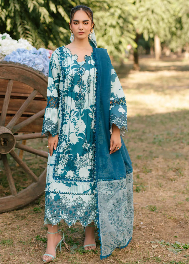 Ivy Bloom by Parishay Embroidered Lawn Suit Unstitched 3 Piece PR25IB IVY-11 - Summer Collection