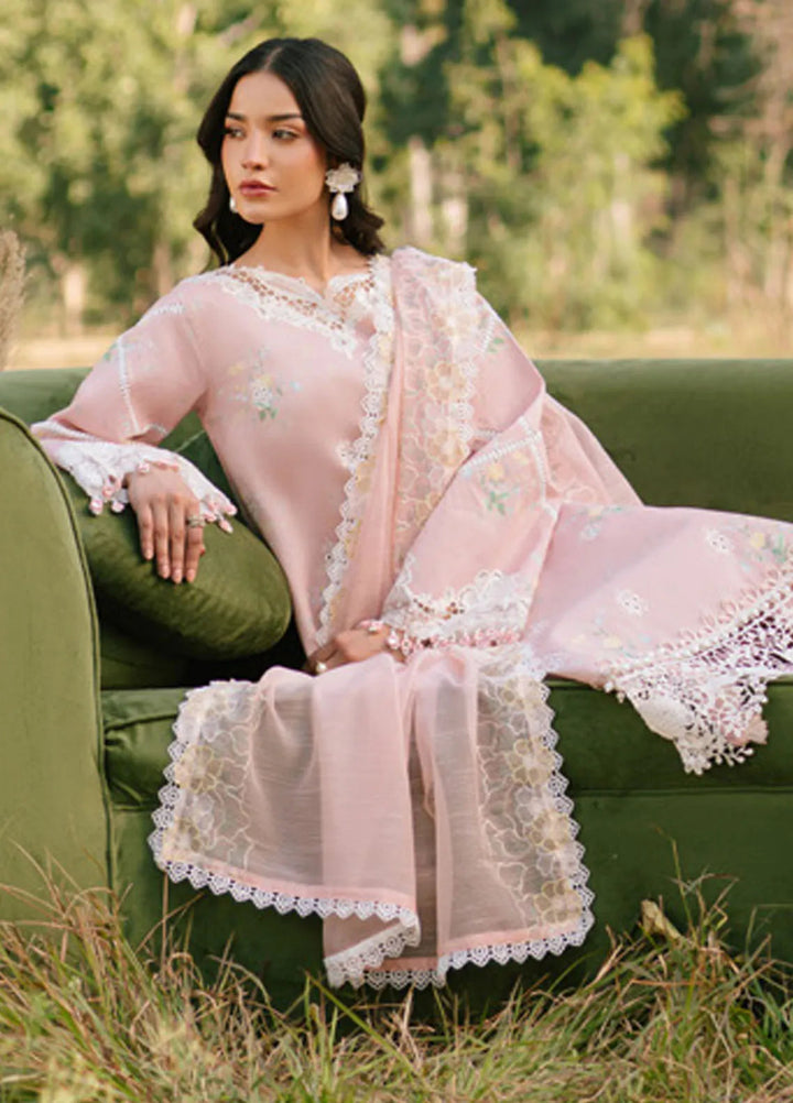 Ivy Bloom by Parishay Embroidered Lawn Suit Unstitched 3 Piece PR25IB IVY-14 - Summer Collection