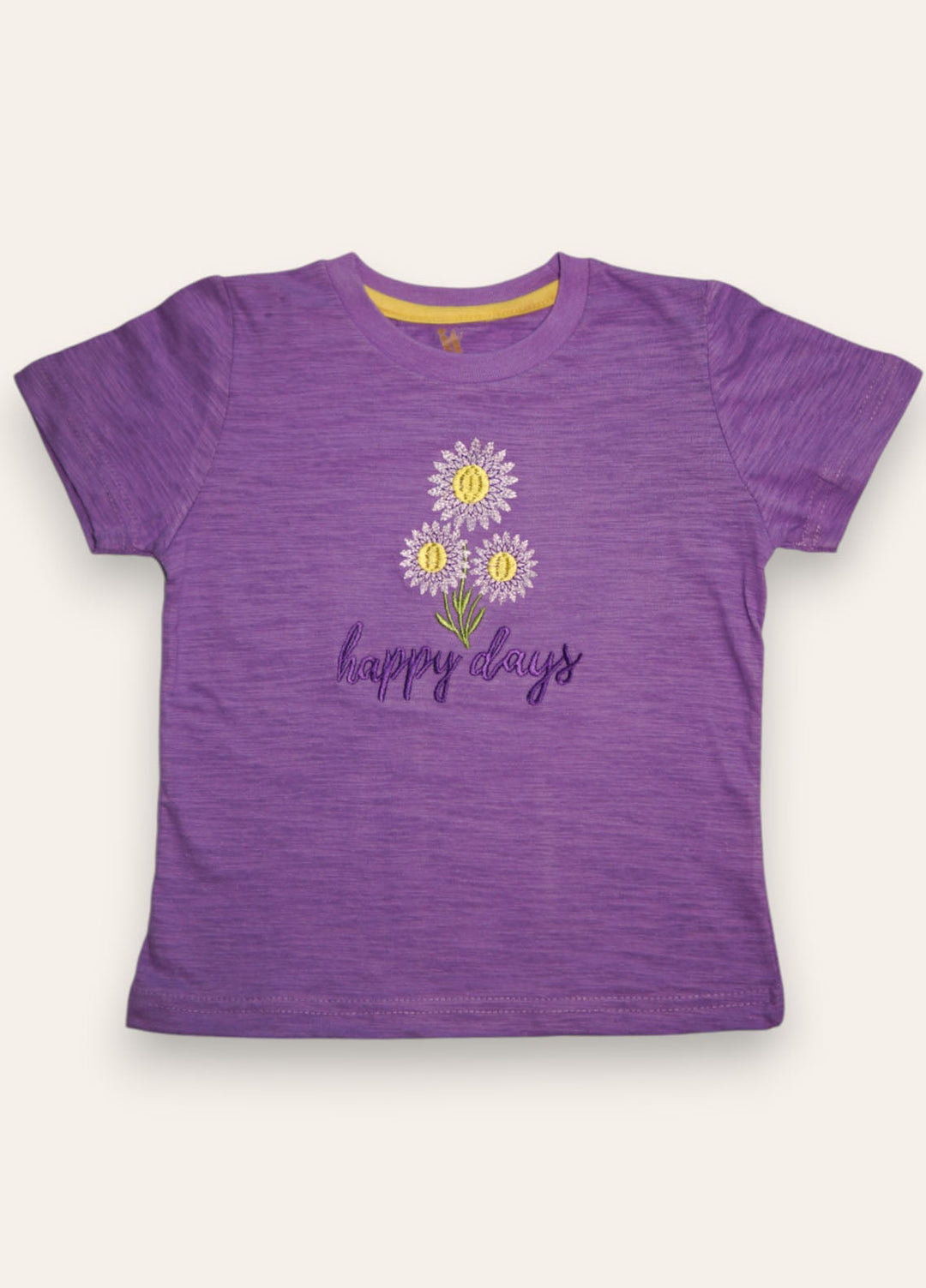 Ixample Pret Embroidered Cotton Jersey 1 Piece Happy Days Tshirt