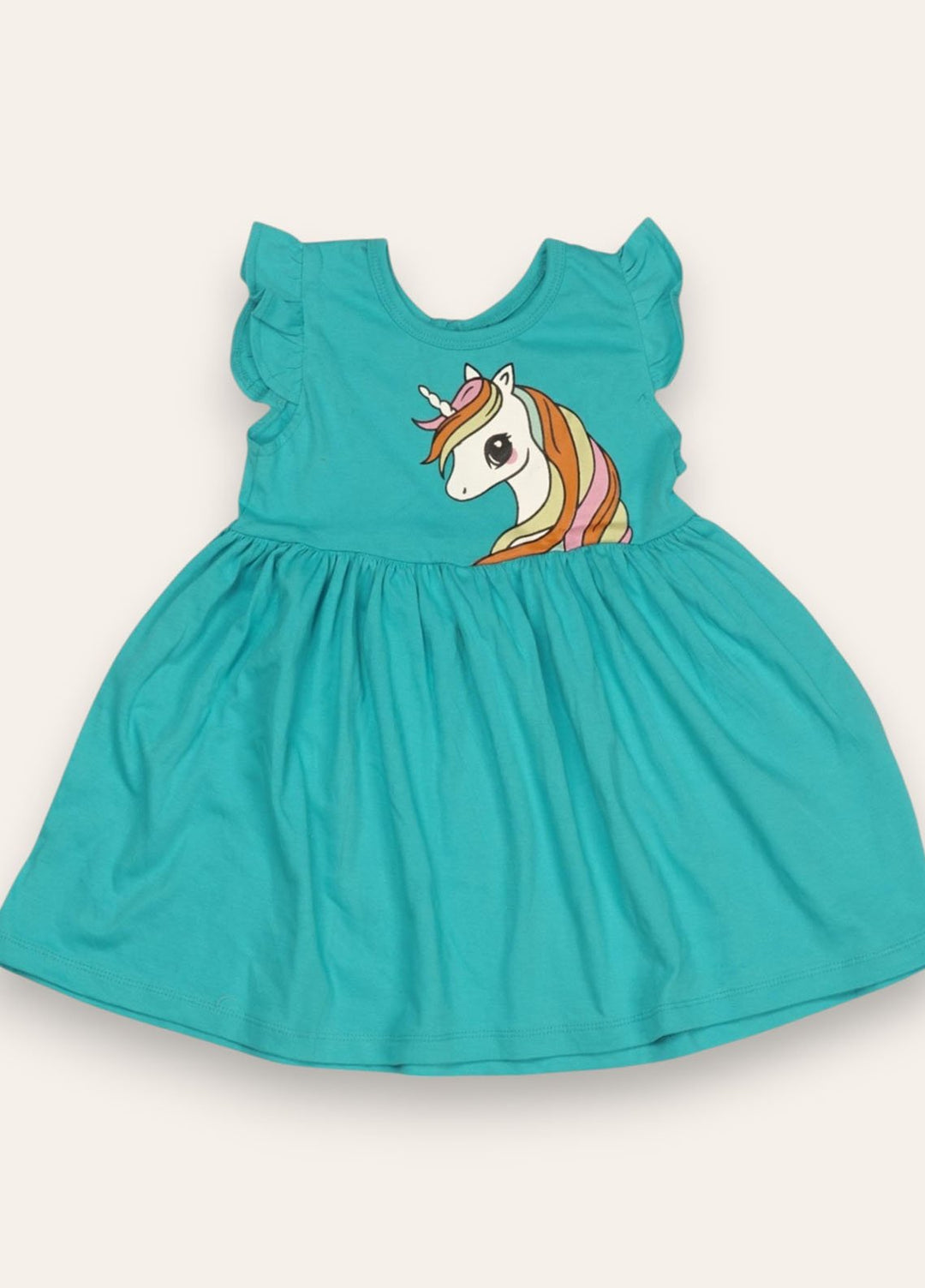 Ixample Pret Printed Cotton Jersey 1 Piece Unicorn Jersey Dress