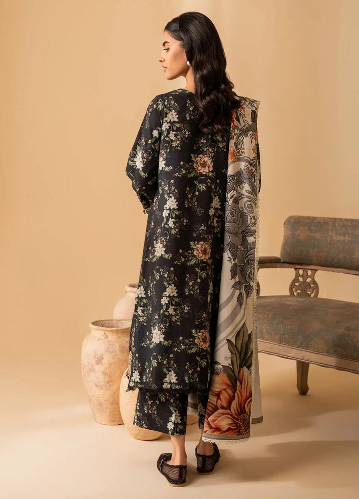 Izabel by Aabyaan Embroidered Linen Suit Unstitched 3 Piece AZ-01 Elara - Winter Collection