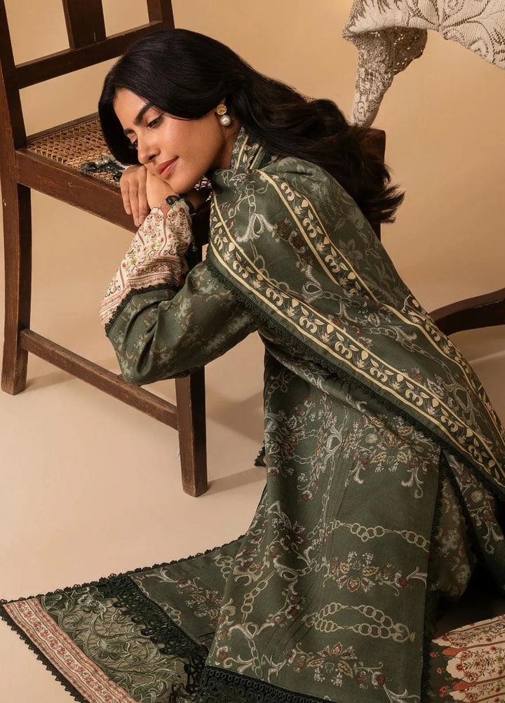 Izabel by Aabyaan Embroidered Linen Suit Unstitched 3 Piece AZ-03 Amara - Winter Collection