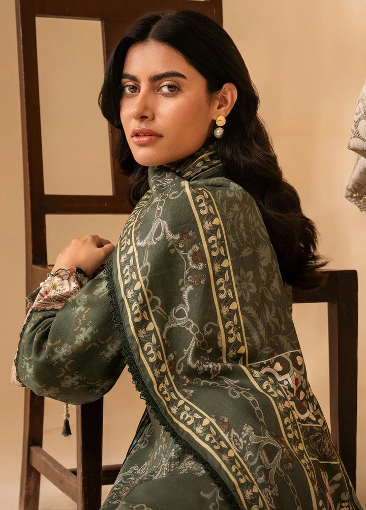 Izabel by Aabyaan Embroidered Linen Suit Unstitched 3 Piece AZ-03 Amara - Winter Collection