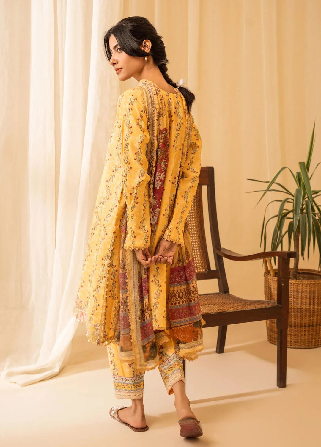 Izabel by Aabyaan Embroidered Linen Suit Unstitched 3 Piece AZ-07 Alara - Winter Collection