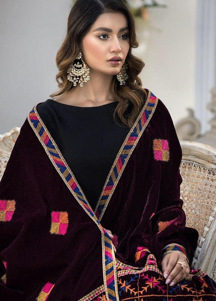 Resham Ghar  Velvet  Shawls RGVS-04 - Winter Shawls